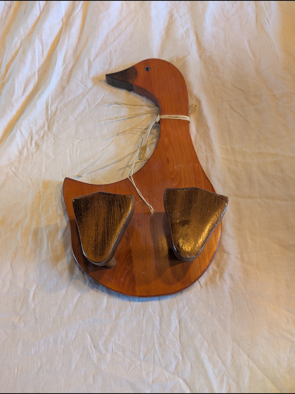2/60$ Vintage Brown and Dark Brown Duck Wall Hook